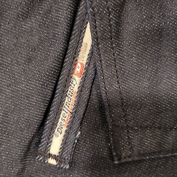 Diesel "Fluzi" Dark Denim Wide Leg Flare Jean's - Picture 5 of 9